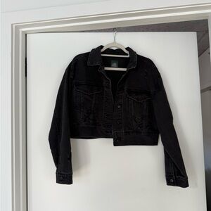 Wild Fable Black Cropped Jean Jacket